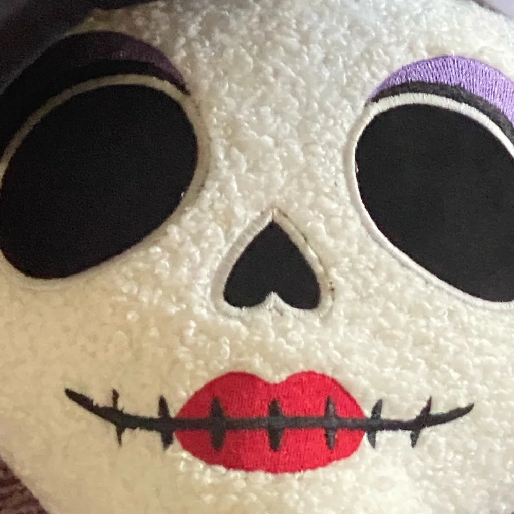 Glow in the Dark Human Size Witchy Skeleton Pillow. NWT